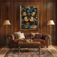 Butterfly Elegance: Ornate Art Nouveau Animal Poster