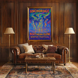 Anchorage Northern Glow Winter Festival Poster
