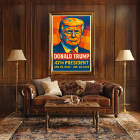 Donald Trump 47th President Poster