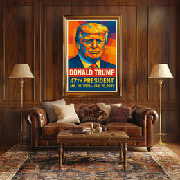 Donald Trump 47th President Poster