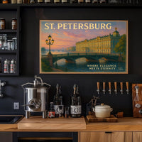 St. Petersburg Elegance Travel Poster Print