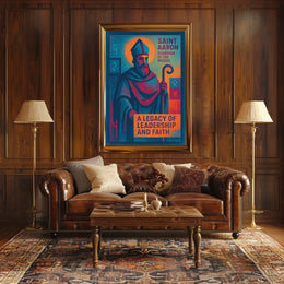 Saint Aaron Guardian Of The Mosaic Poster