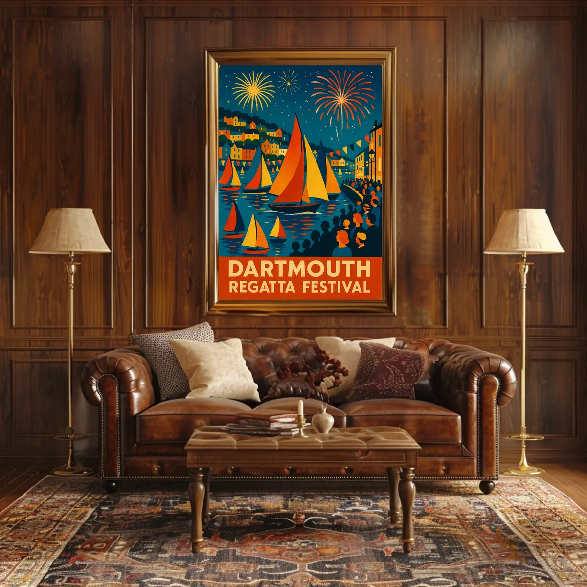 Dartmouth Regatta Festival Fireworks & Sails Poster