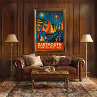 Dartmouth Regatta Festival Fireworks & Sails Poster
