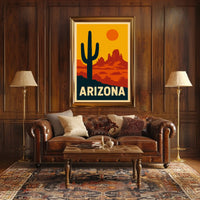 Arizona Desert Landscape Poster