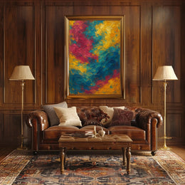 Vibrant Abstract Swirls Poster