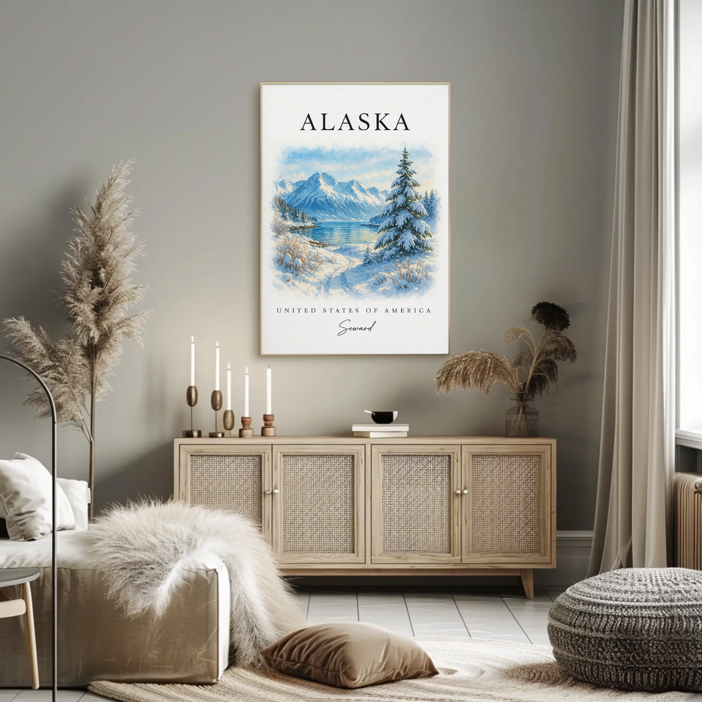Alaska, Anchorage Signature Series Vintage Travel Poster