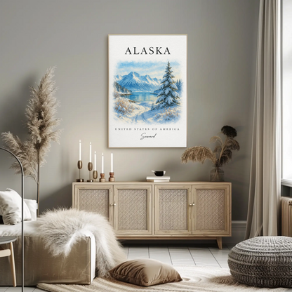 Alaska, Anchorage Signature Series Vintage Travel Poster