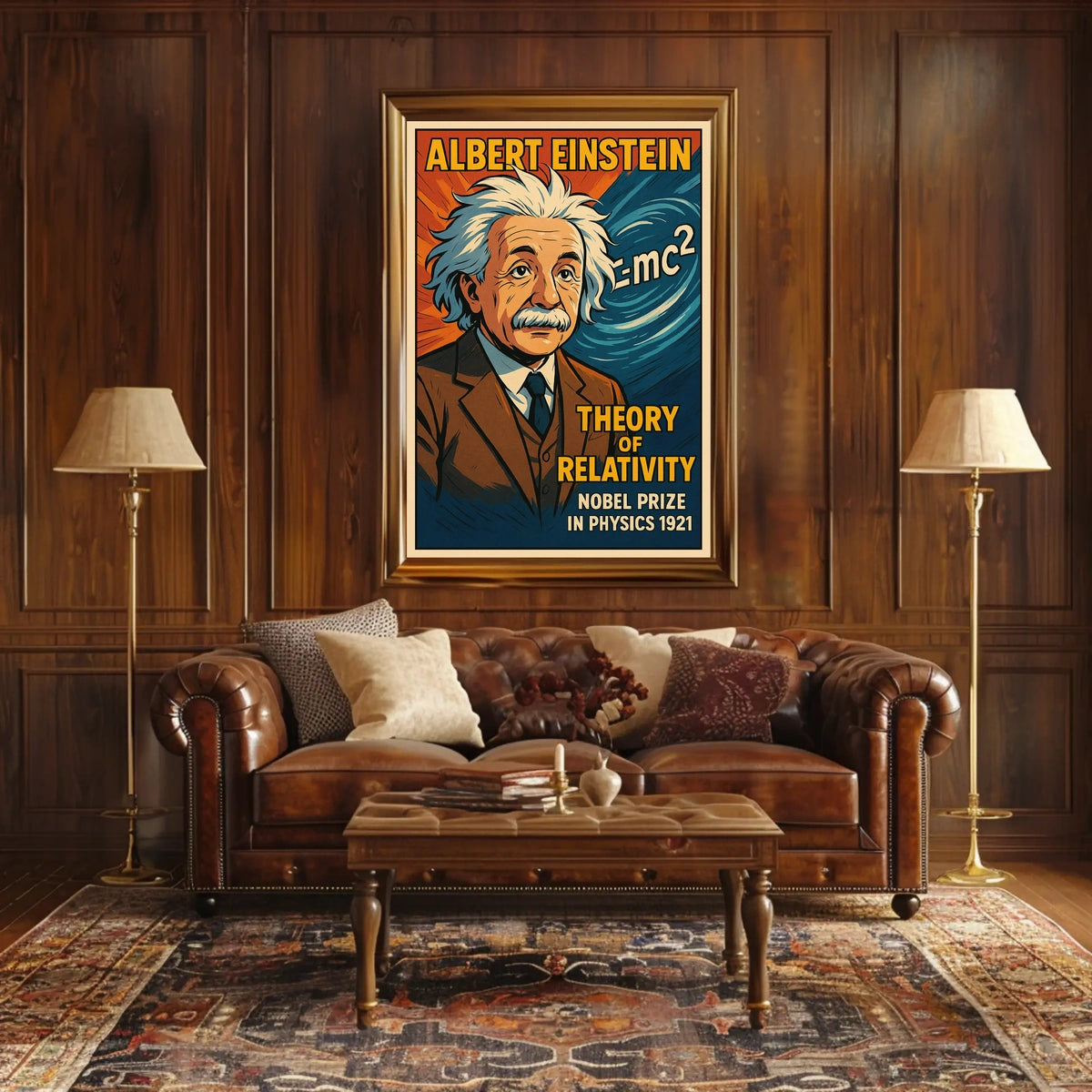 Albert Einstein Theory Of Relativity Poster