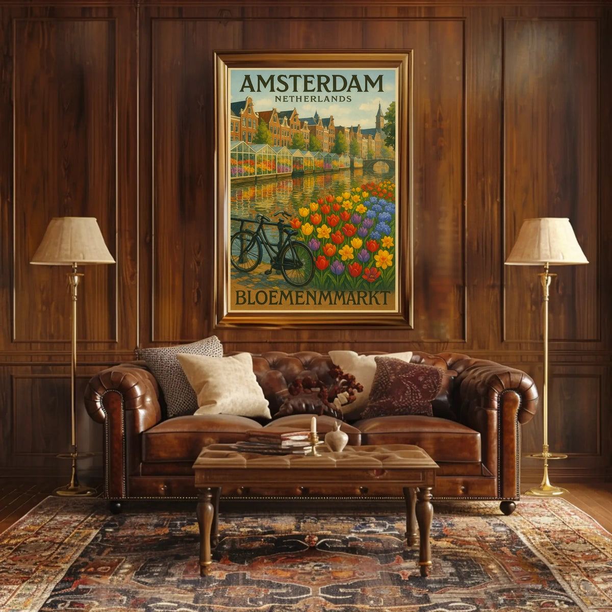 Amsterdam Bloemenmarkt Poster