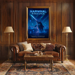 Narwhal The Unicorn Of The Sea Poster