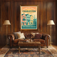 Explore The Charm Of Charleston Poster