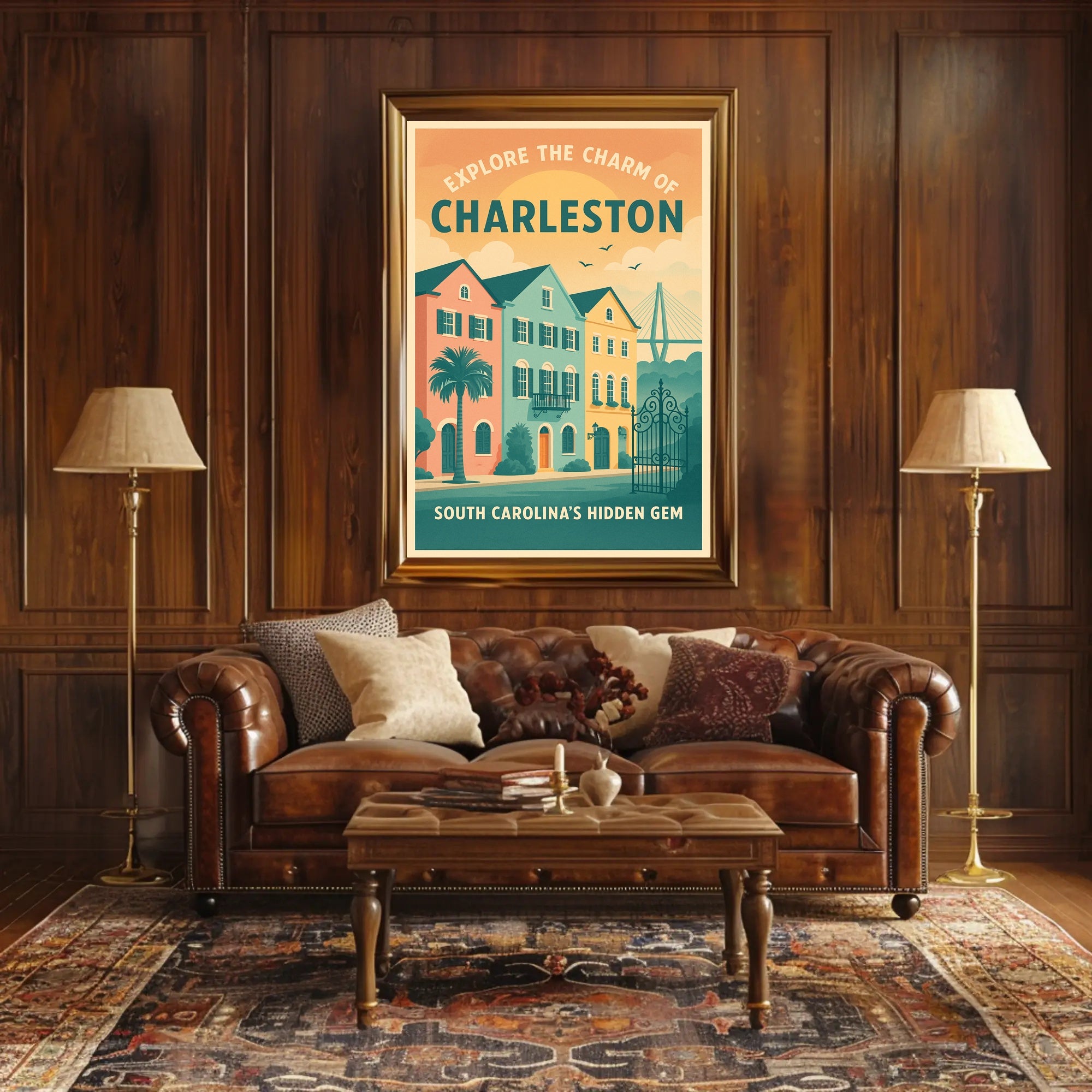 Explore The Charm Of Charleston Poster