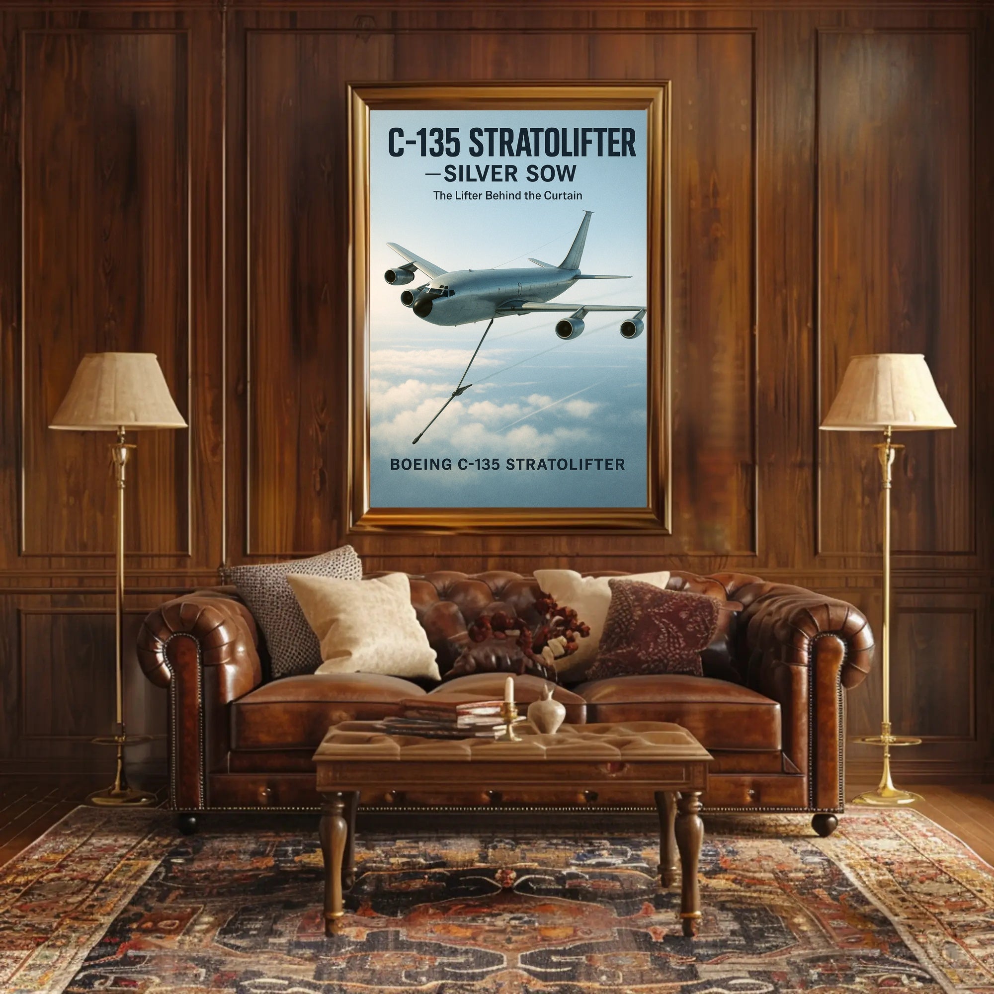 C-135 Stratolifter Silver Sow Poster PosterGoat