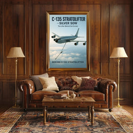 C-135 Stratolifter Silver Sow Poster PosterGoat