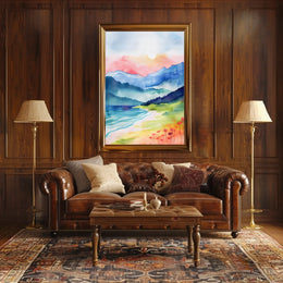 Serene Mountain Landscape Poster