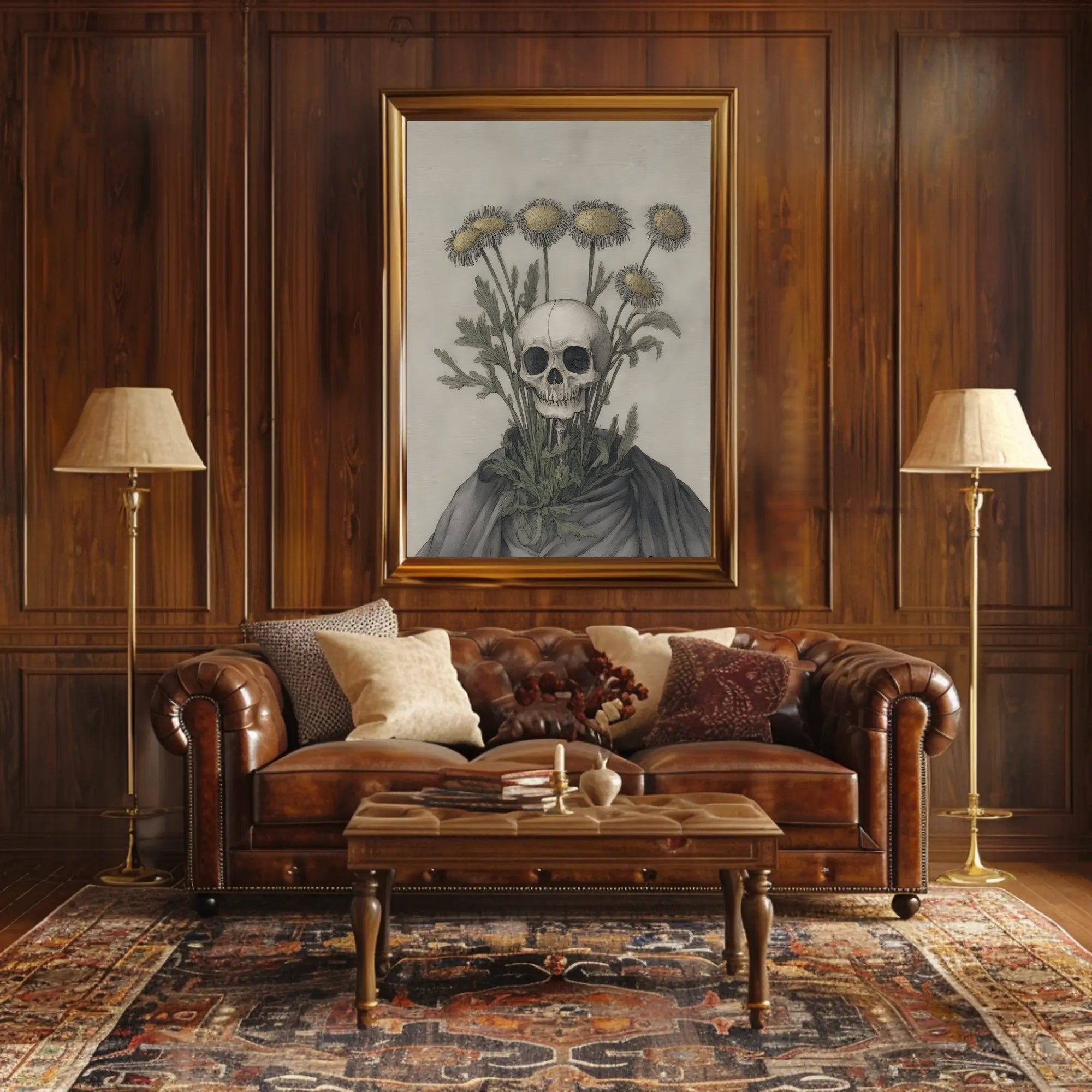 Life and Death Contrast Artistic Poster PosterGoat