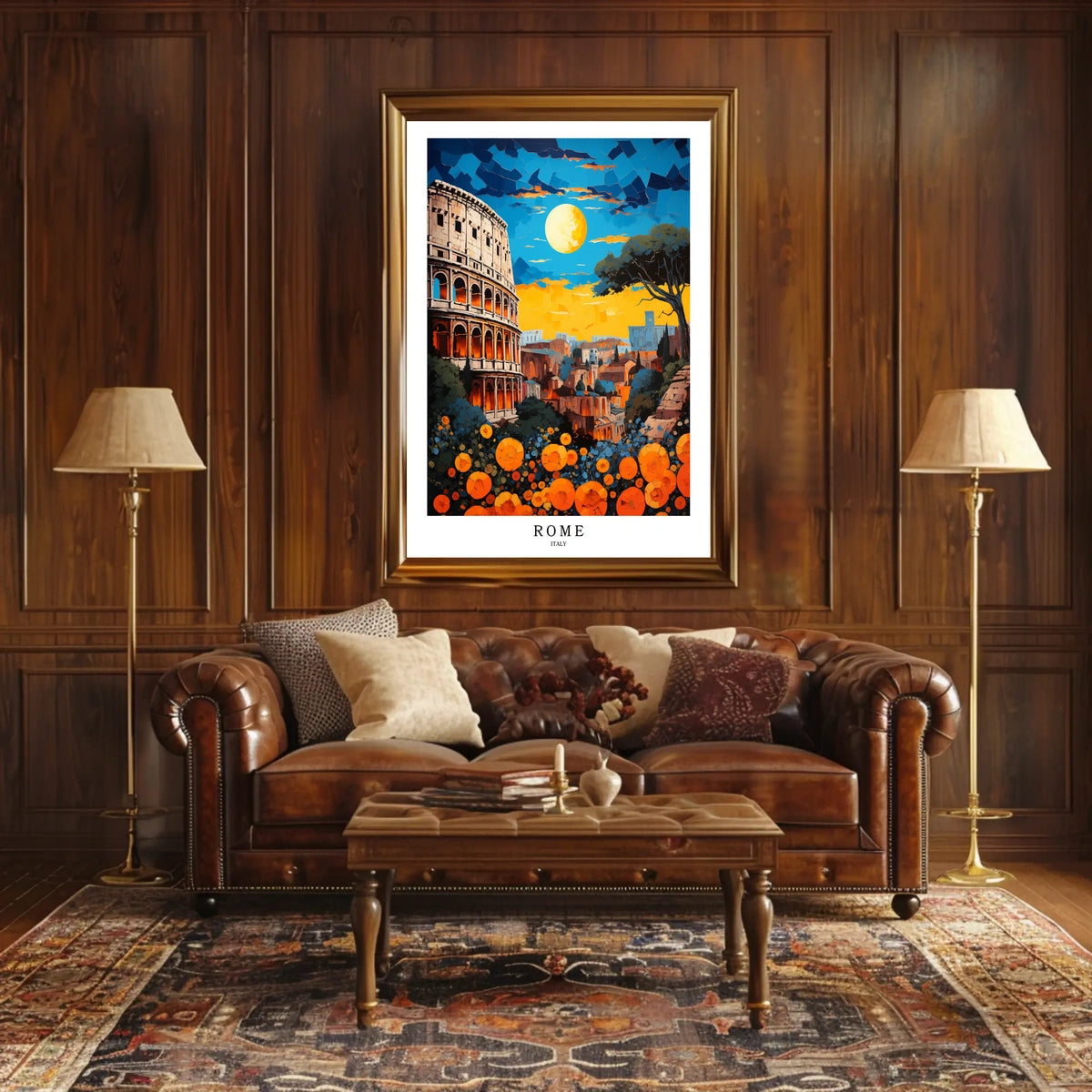 Rome A Vibrant Cityscape Poster