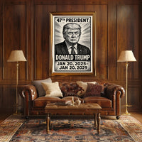 Donald Trump 47th President Poster