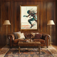 Dynamic Sports Balls Explosion Poster Art PosterGoat