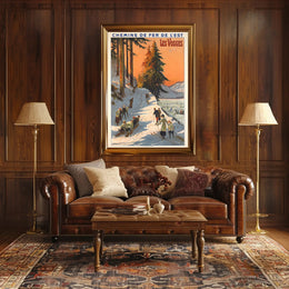 Winter Fun in Les Vosges Poster PosterGoat