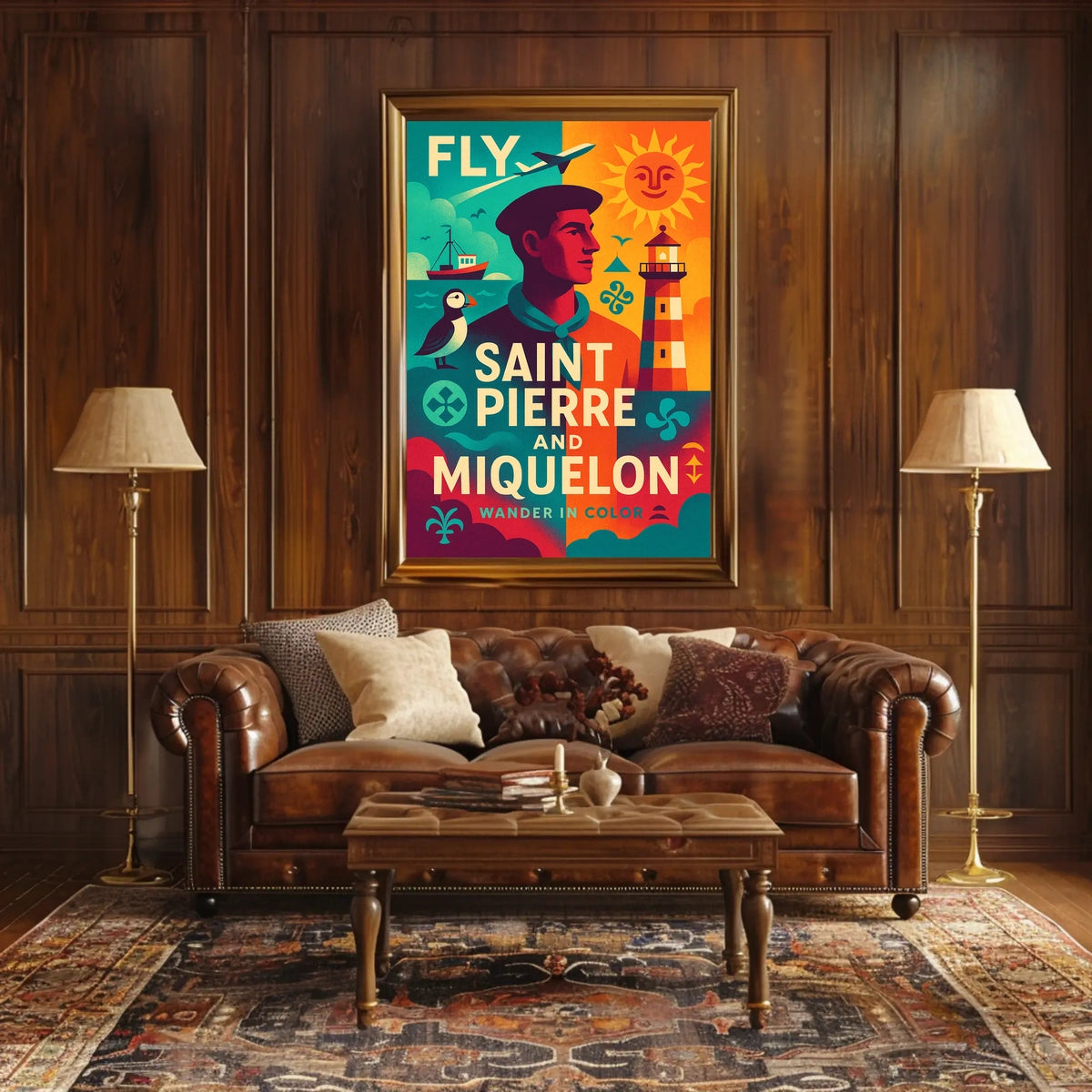 Fly to Saint Pierre and Miquelon Poster