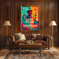 Fly to Saint Pierre and Miquelon Poster