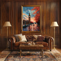 Autumn Stroll By Big Ben Poster PosterGoat