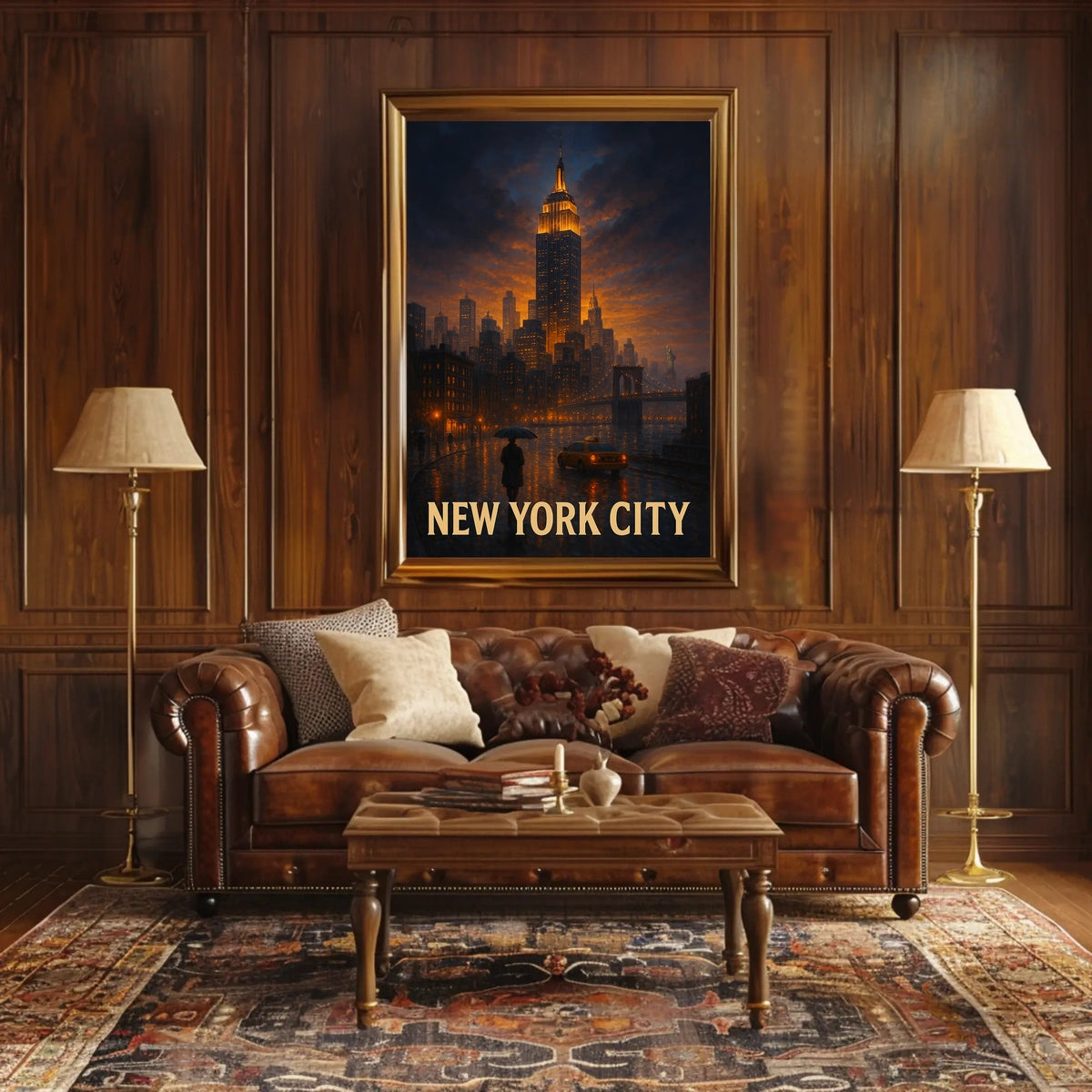 New York City at Dusk Poster