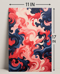 Swirling Abstract Waves Abstract Poster