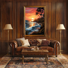 Tropical Sunset Serenity Poster