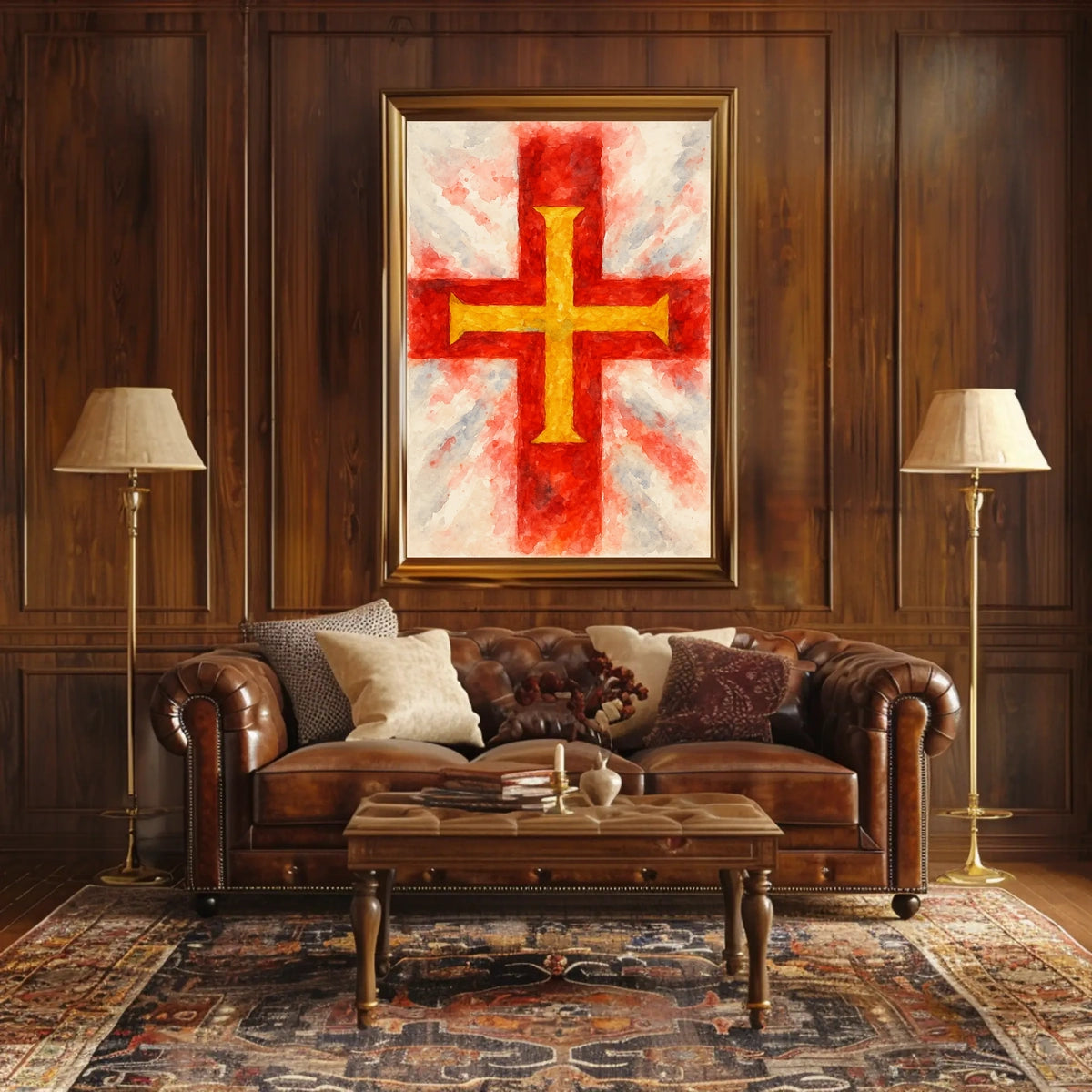Vibrant Cross Poster