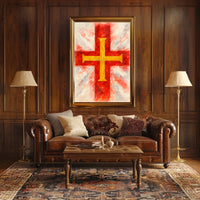 Vibrant Cross Poster