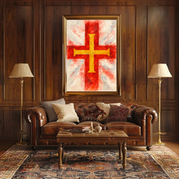 Vibrant Cross Poster