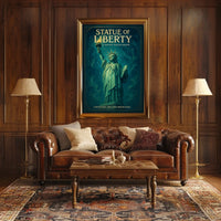 Statue of Liberty A Fantasy Poster Design Poster