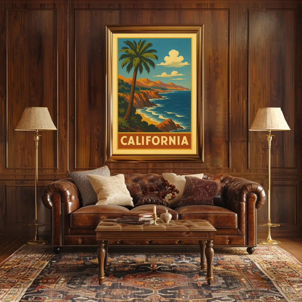 California Coastline Poster