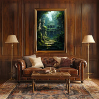Ancient Jungle Ruins Poster