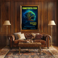 Fangtooth Fish Deep-Sea Predator Poster