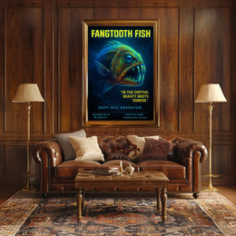 Fangtooth Fish Deep-Sea Predator Poster