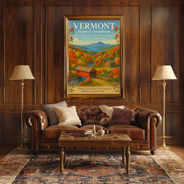 Vermont Scenic Nature Poster Wall Art Print