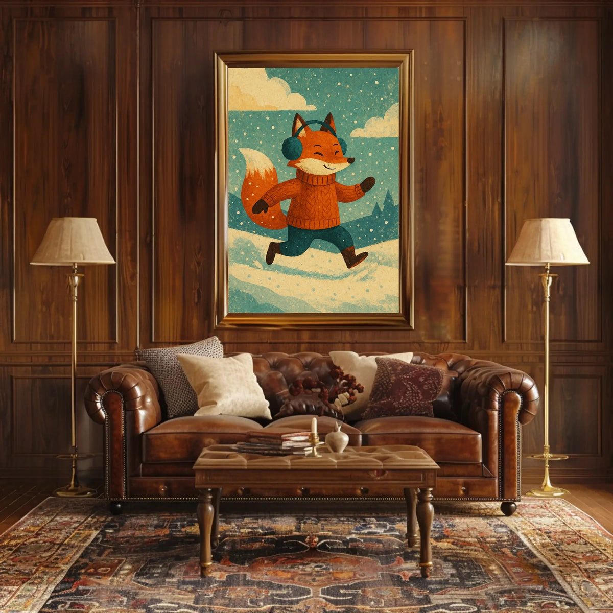 Winter Fox Adventure Poster