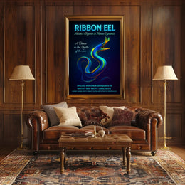 Ribbon Eel Nature's Elegance Poster