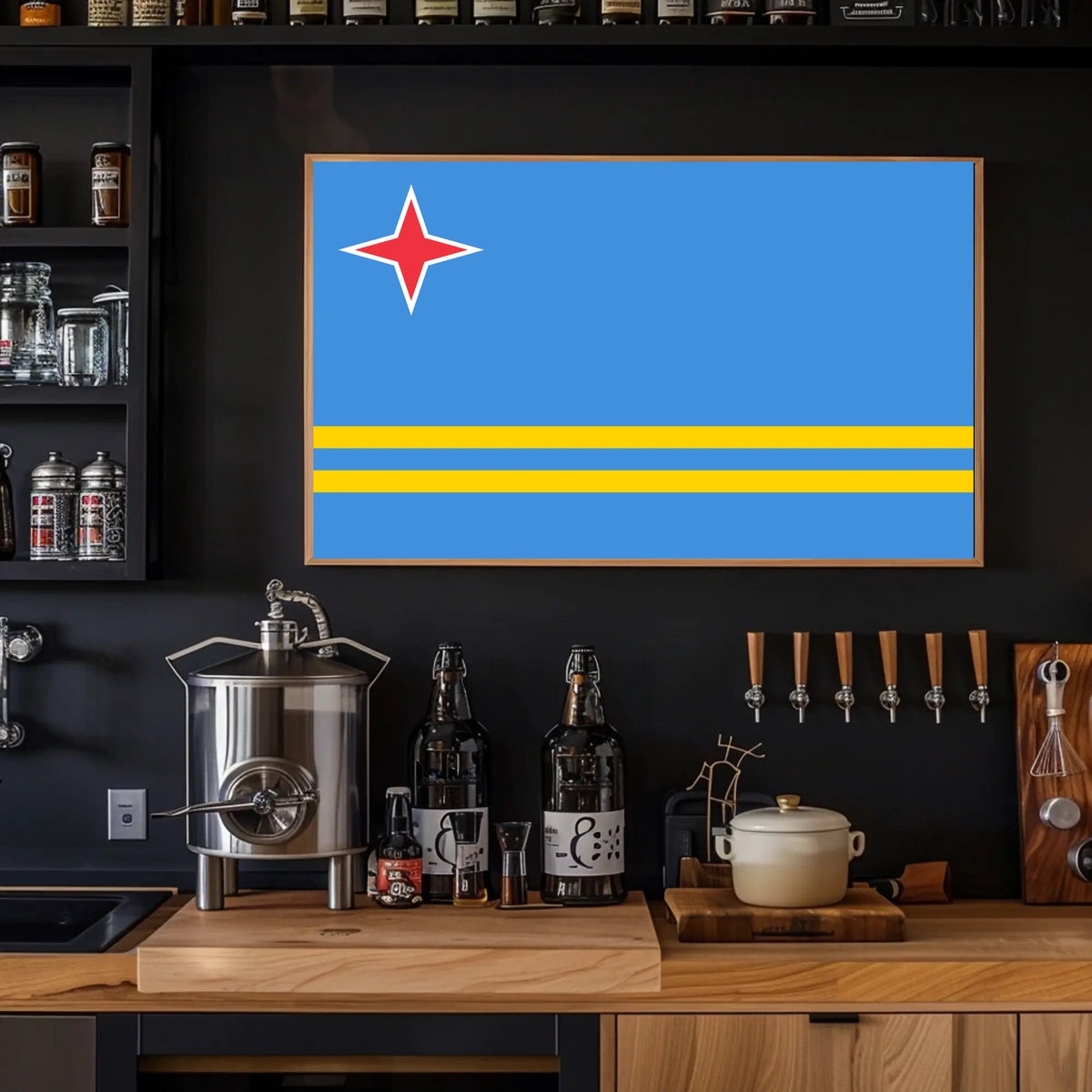 Aruba Flag Poster