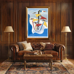 Winter Sports Adventure: Vintage French Travel Poster PosterGoat