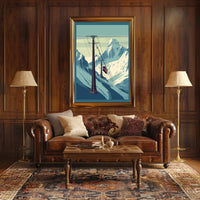 Mountain Cable Car Journey Poster