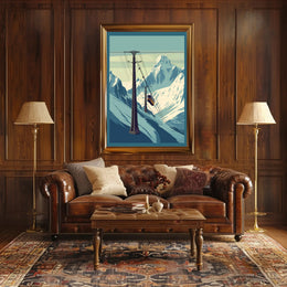 Mountain Cable Car Journey Poster