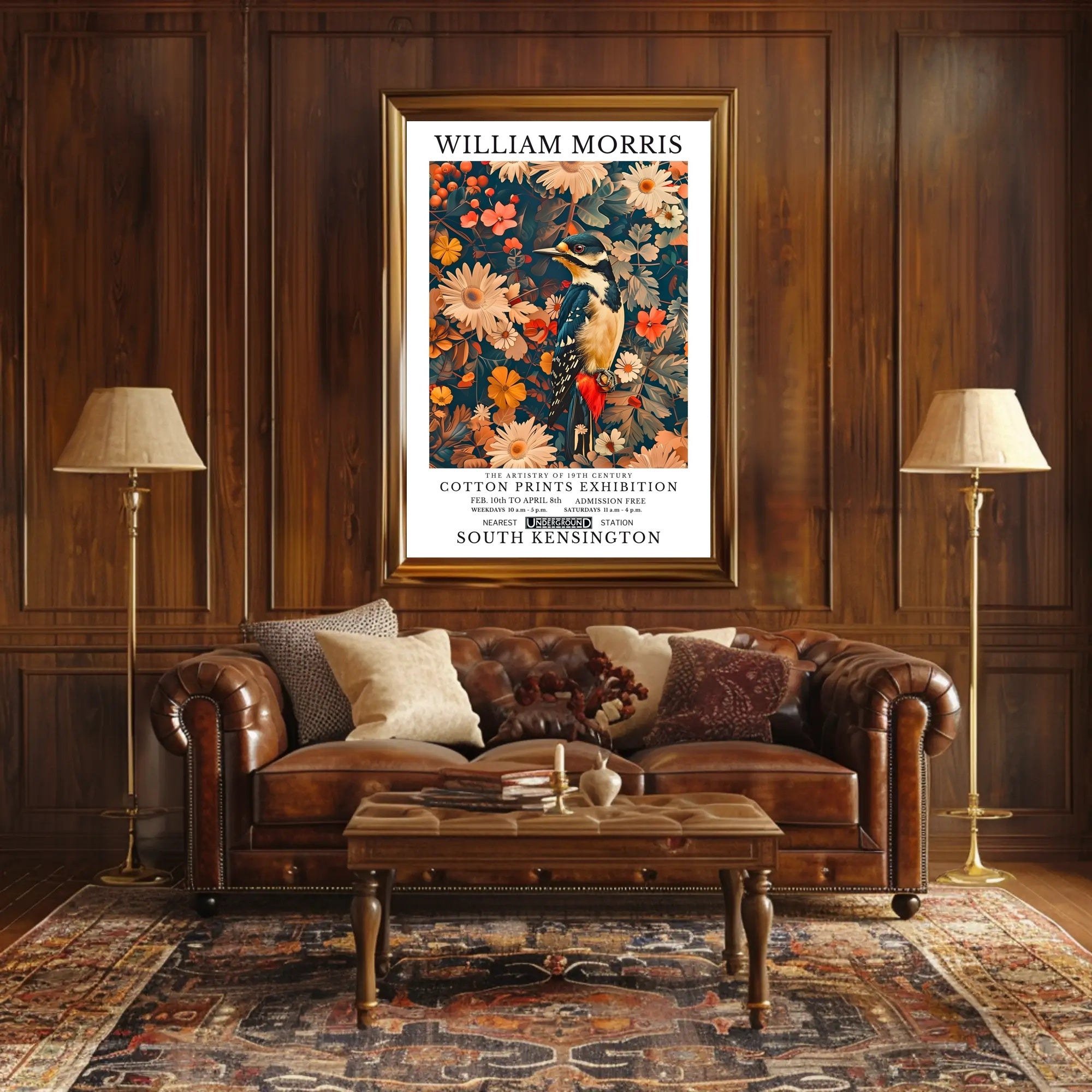 19th Century Cotton Prints Artistry Artistic Poster