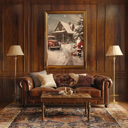 Winter Wonderland With Santa Poster