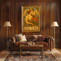 New York Art Nouveau Poster