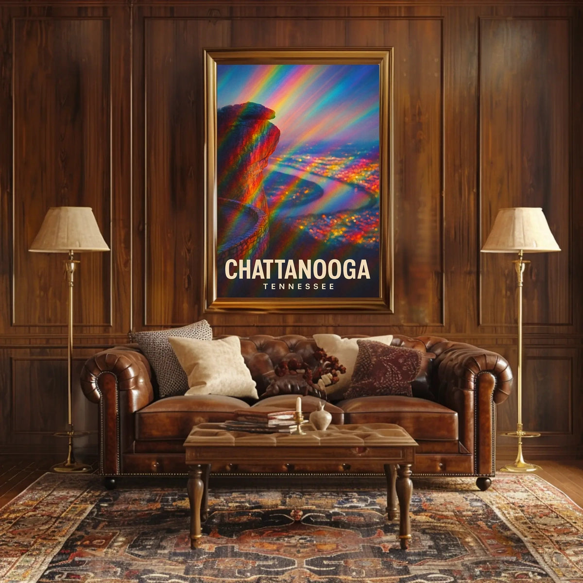 Chattanooga Tennessee Vibrant View Impressionism Poster